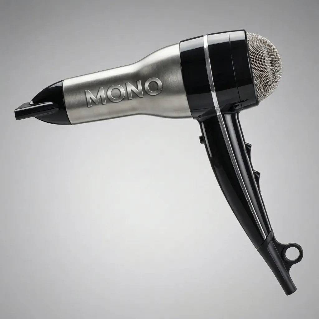 Professional Hair Dryer 1600w Stainless Steel — HDR-1061 (image 1)