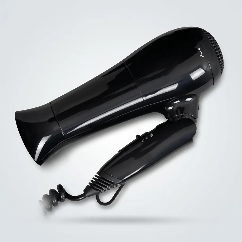 Foldable Hair Dryer With Spiral Cord 1800 2100W — HDR-1063 (image 3)