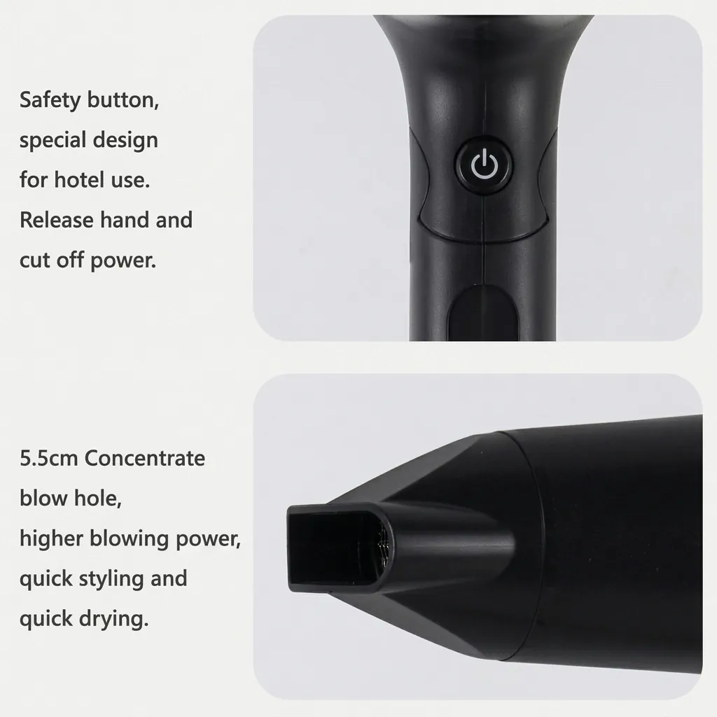 Foldable Hair Dryer 1800 2100W — HDR-1064 (image 2)