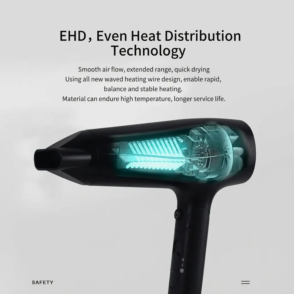 Foldable Hair Dryer 1800 2100W — HDR-1064 (image 6)