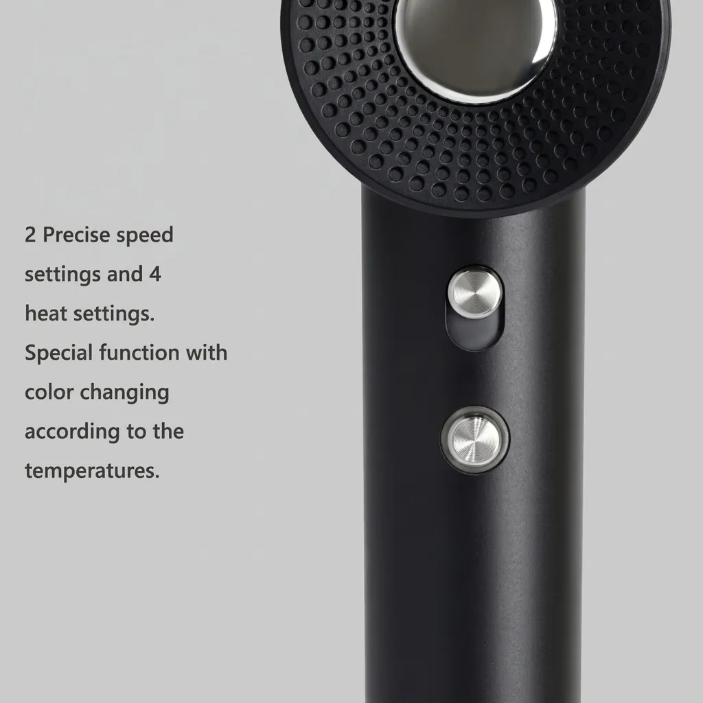 High Speed Hair Dryer Matt 1600W — HDR-1068 (image 2)