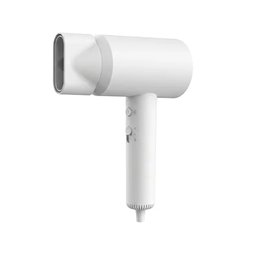 ABS Hammer Hair Dryer 1600-1800W (White) — HDR-1073 — A compact hammer-style hair dryer in matt-finish white ABS, delivering 1600-1800W across three speed settings. A built-in safety switch and 17m/s airflow dry hair quickly, and the slim body stores neatly in any guest bathroom.