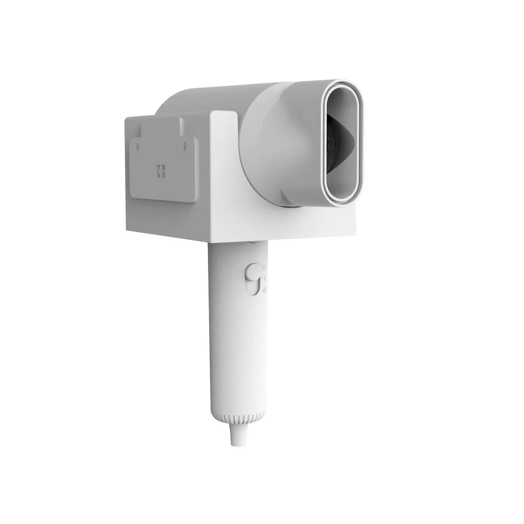 Wall-Mounted ABS Hammer Hair Dryer 1600-1800W (White) — HDR-1075 (image 2)