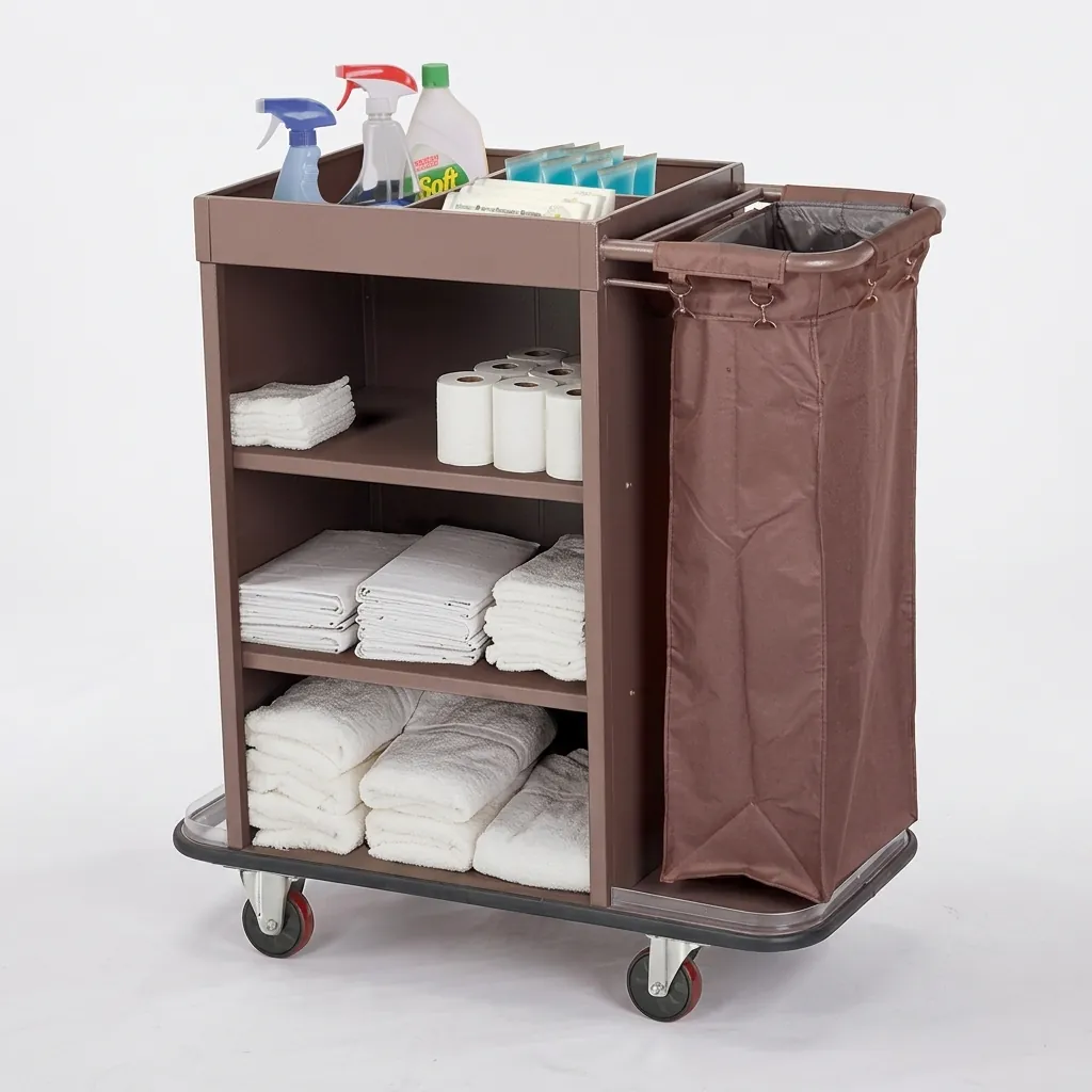 Single Housekeeping Trolley Open Front — HKT-1024 (image 3)