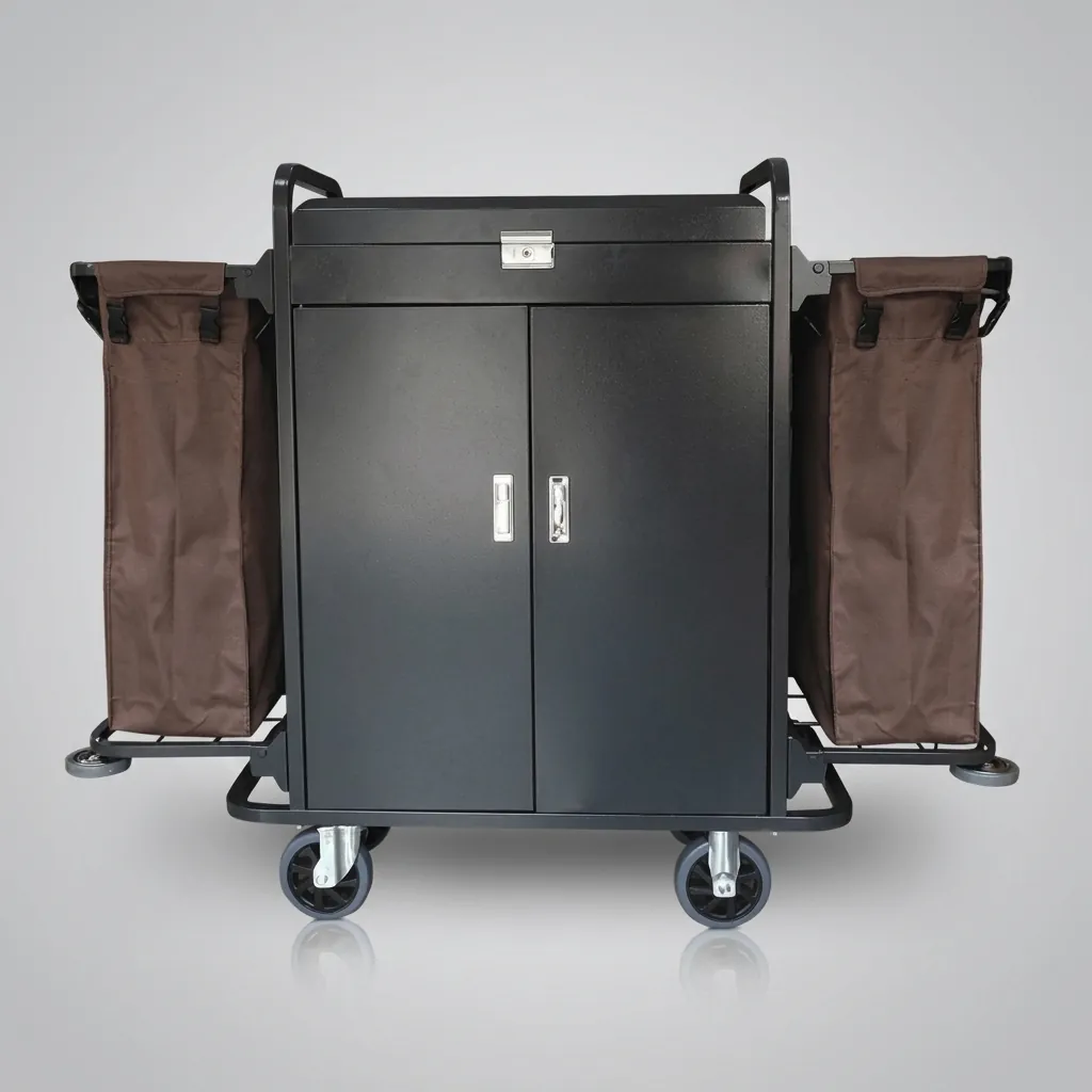 Stainless Steel Housekeeping Trolley with 2 Linen Bags [1026] — HKT-1026 (image 7)