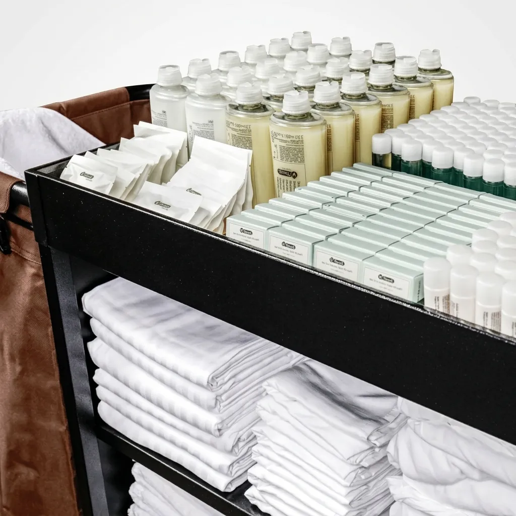 Steel Housekeeping Trolley with 2 Linen Bags — HKT-1027 (image 4)
