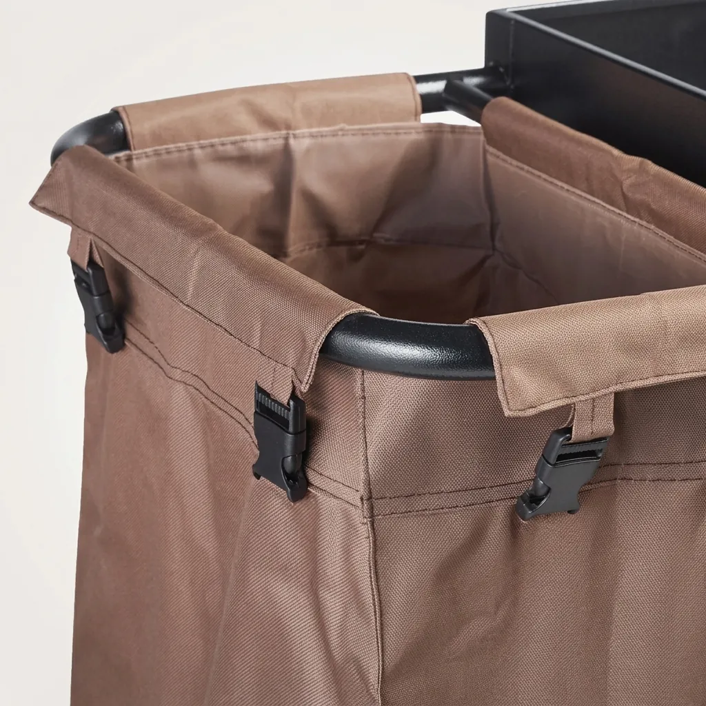 Steel Housekeeping Trolley with 2 Linen Bags — HKT-1027 (image 5)