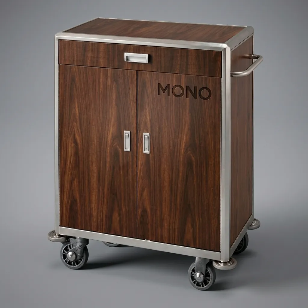 Housekeeping Trolley With Drawer And Doors — HKT-1029 (image 1)