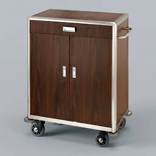 Housekeeping Trolley With Drawer And Doors — HKT-1029