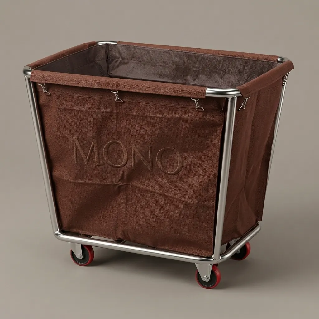 Stainless Steel Laundry Trolley with Oxford Fabric Bag [1033] — HKT-1033 (image 1)