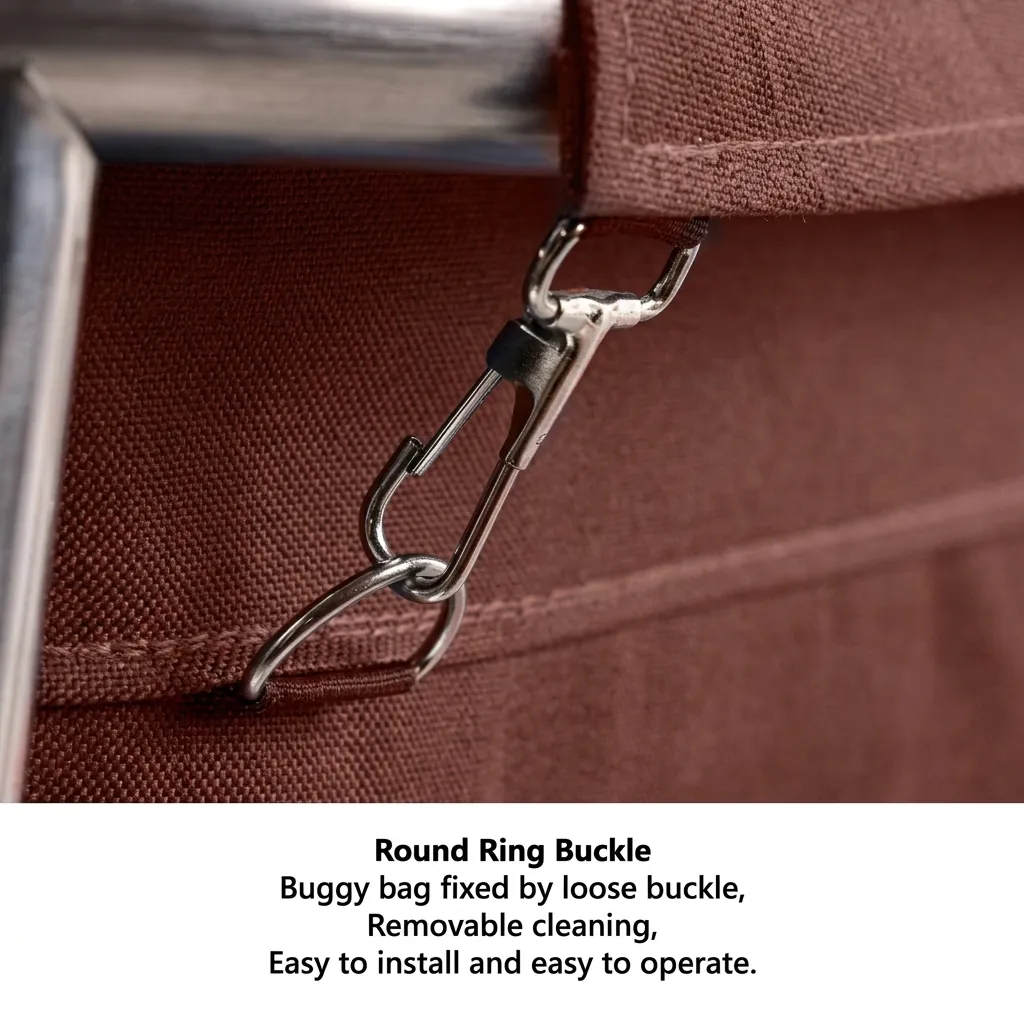 Stainless Steel Laundry Trolley with Oxford Fabric Bag [1033] — HKT-1033 (image 6)