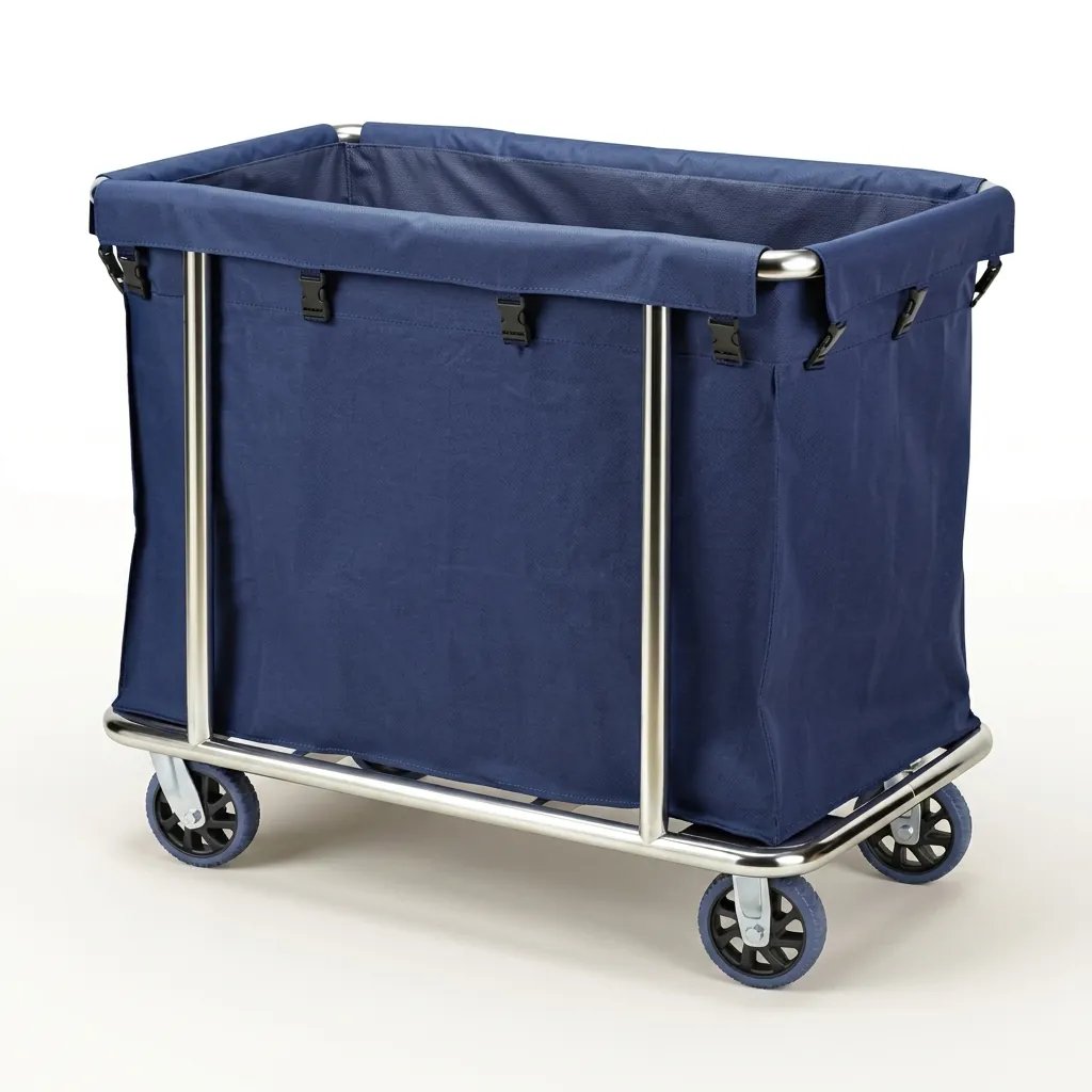 Stainless Steel Laundry Trolley [1034] — HKT-1034 (image 4)