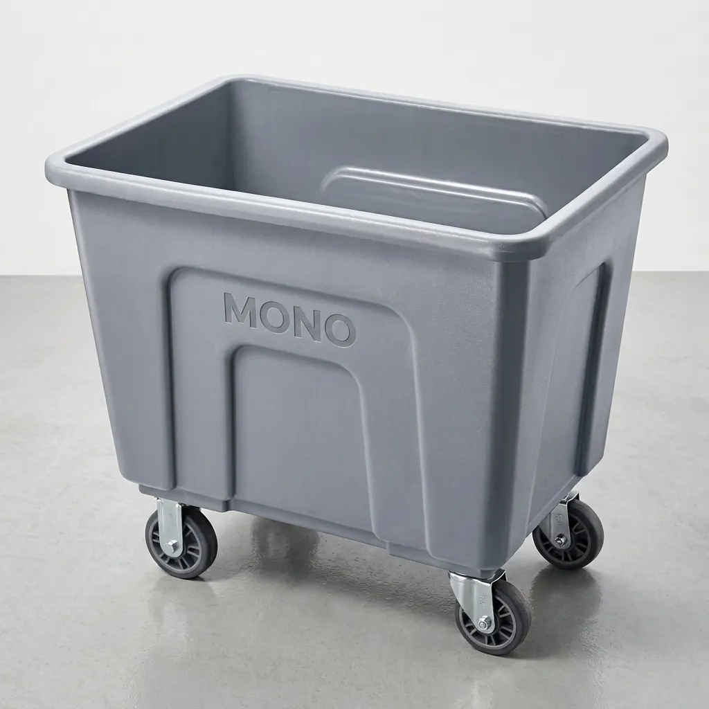 Plastic Heavy Duty Linen Laundry Trolley — HKT-1036 (image 1)