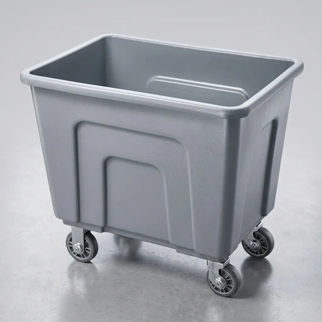 Plastic Heavy Duty Linen Laundry Trolley — HKT-1036 (image 2)