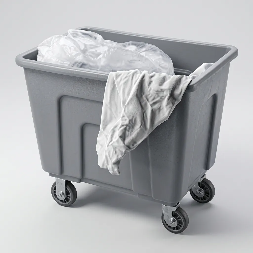 Plastic Heavy Duty Linen Laundry Trolley — HKT-1036 (image 3)