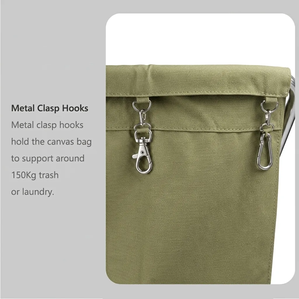 Foldable Linen Laundry Trolley — HKT-1039 (image 8)