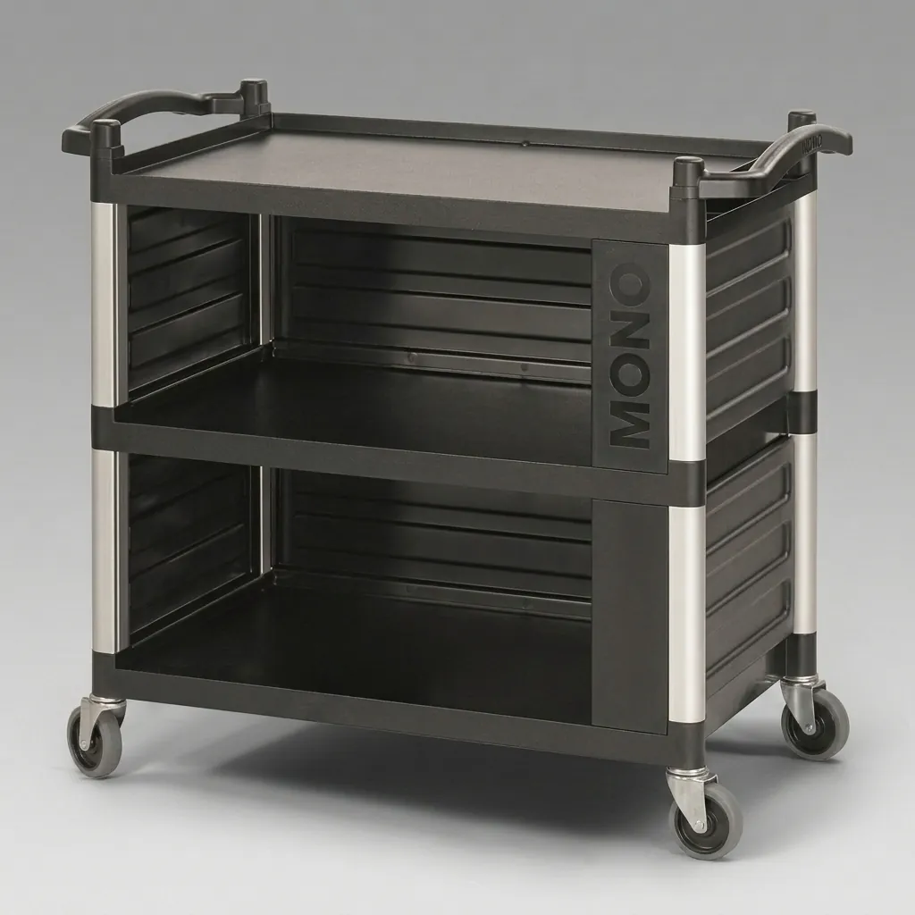 Encloded Utility Trolley 3 Shelves — HKT-1040 (image 1)