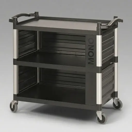 Encloded Utility Trolley 3 Shelves