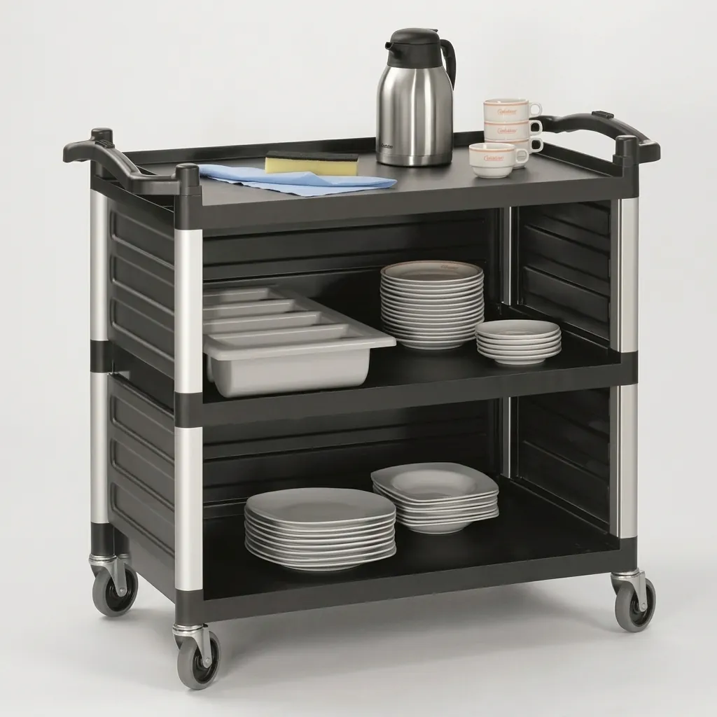 Encloded Utility Trolley 3 Shelves — HKT-1040 (image 3)