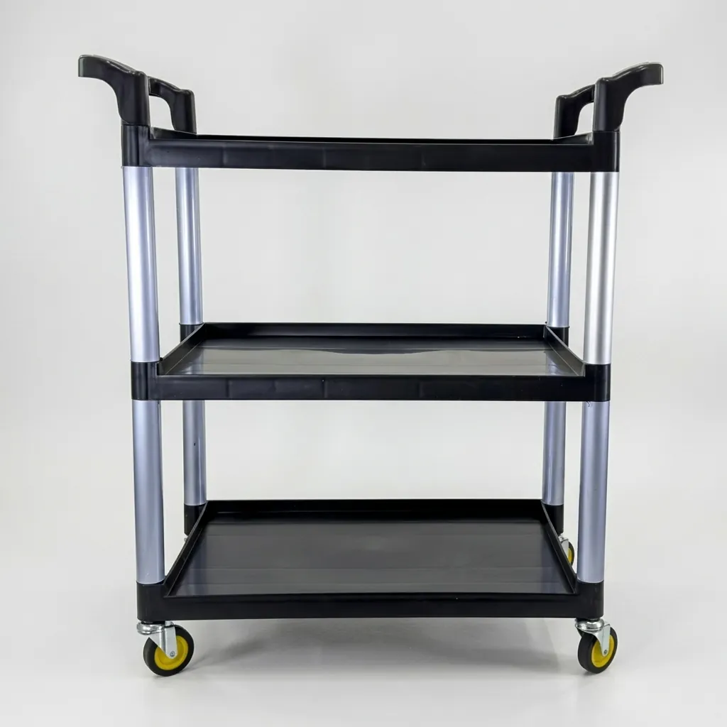 Open Sided Utility Trolley 3 Shelves L:104cm — HKT-1041 (image 4)
