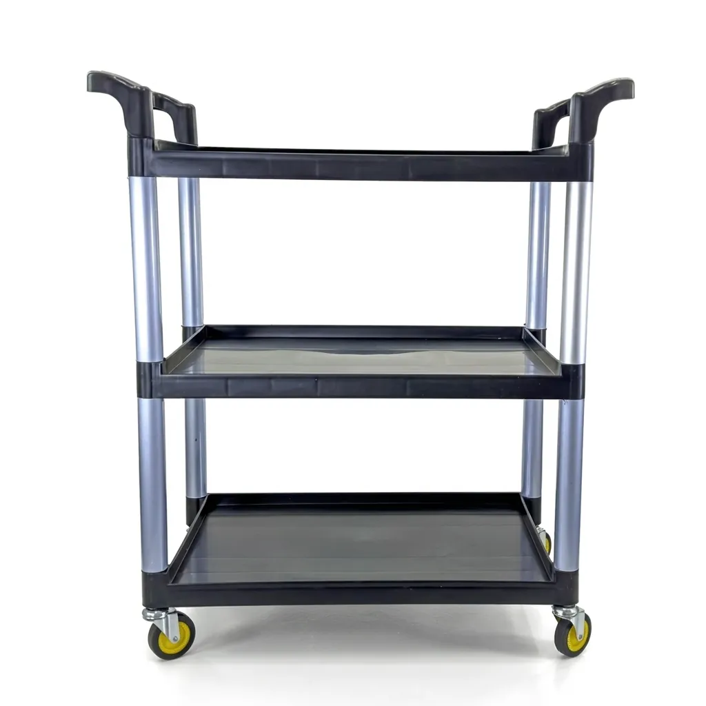 Open Sided Utility Trolley 3 Shelves L:86cm — HKT-1042 (image 4)