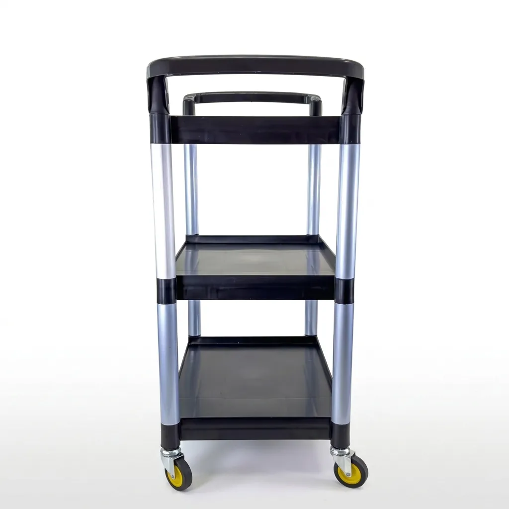 Open Sided Utility Trolley 3 Shelves L:86cm — HKT-1042 (image 6)