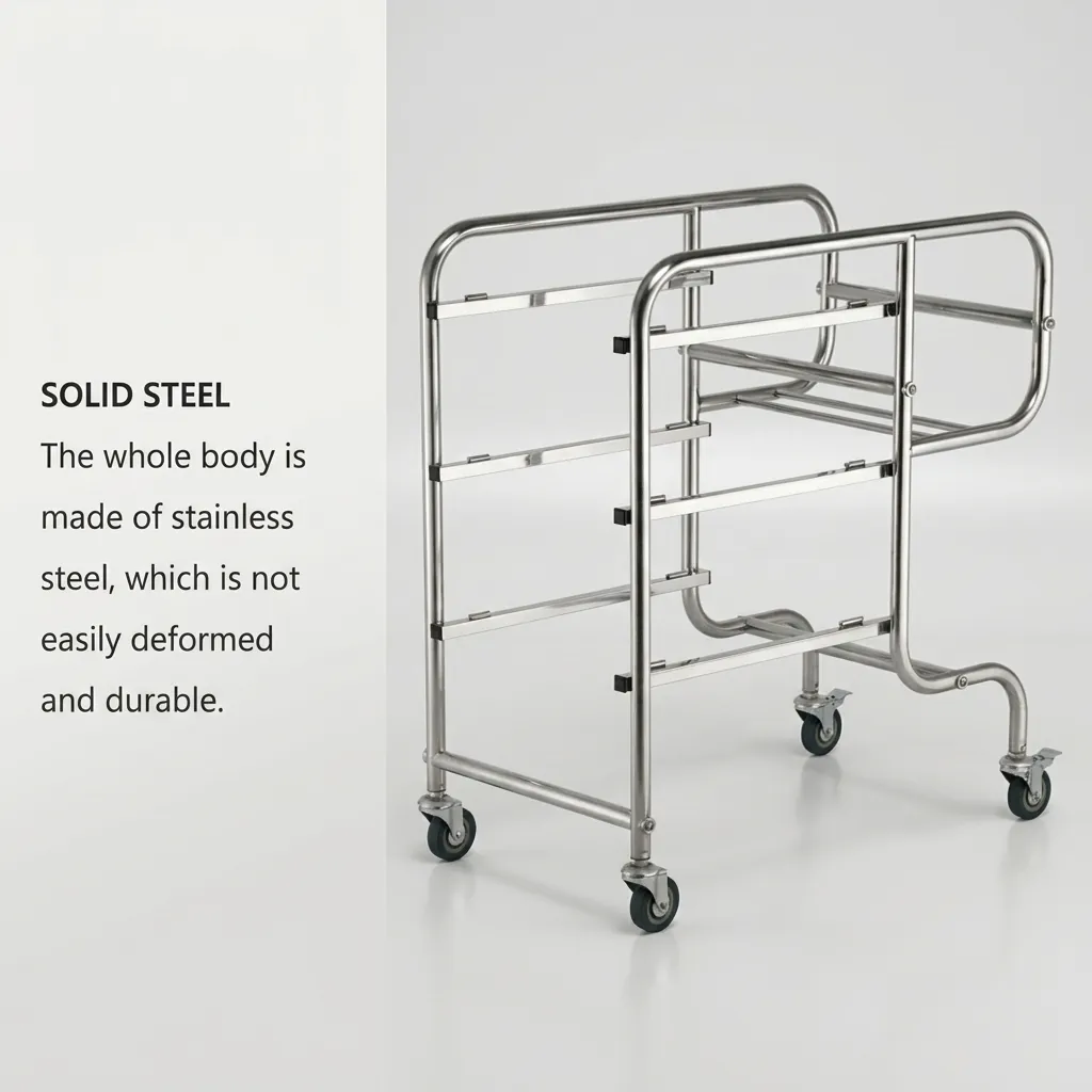 Dish Collecting Trolley With 5 Plastic Buckets — HKT-1043 (image 10)