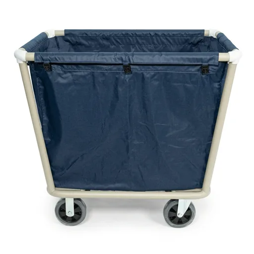 Powder Coated Iron Laundry Trolley with Fabric Bag — HKT-1045