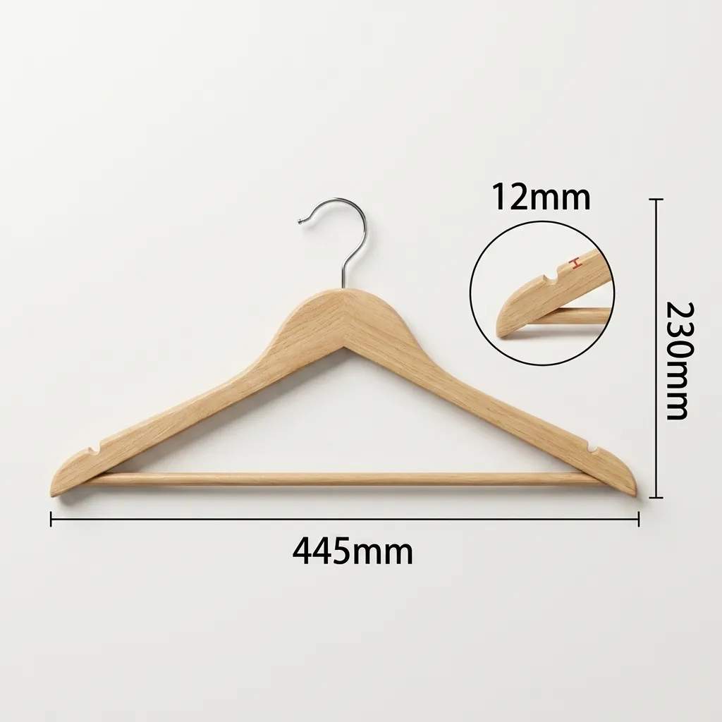 Wooden Clothes Hanger [1024] — HNG-1024 (image 2)