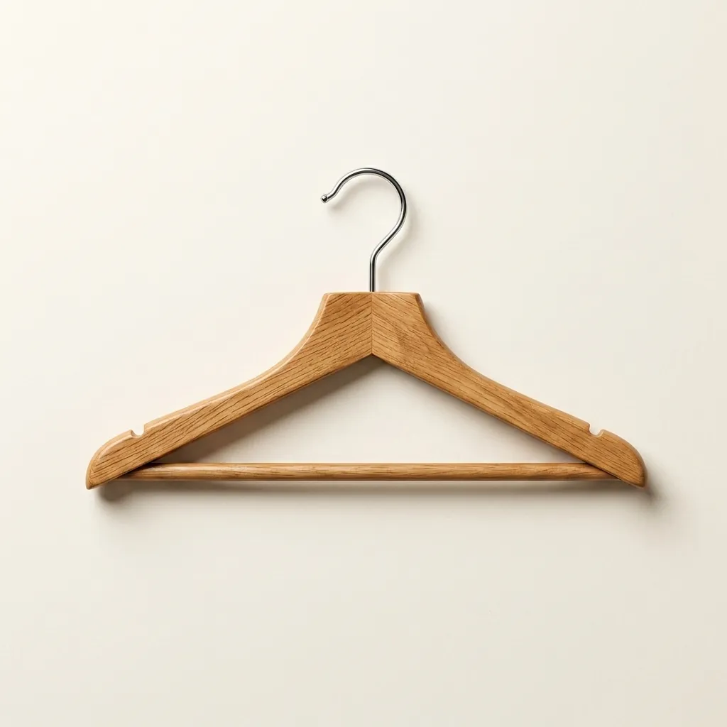 Wooden Clothes Hanger [1025] — HNG-1025 (image 2)