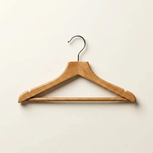 Wooden Clothes Hanger [1025] — HNG-1025
