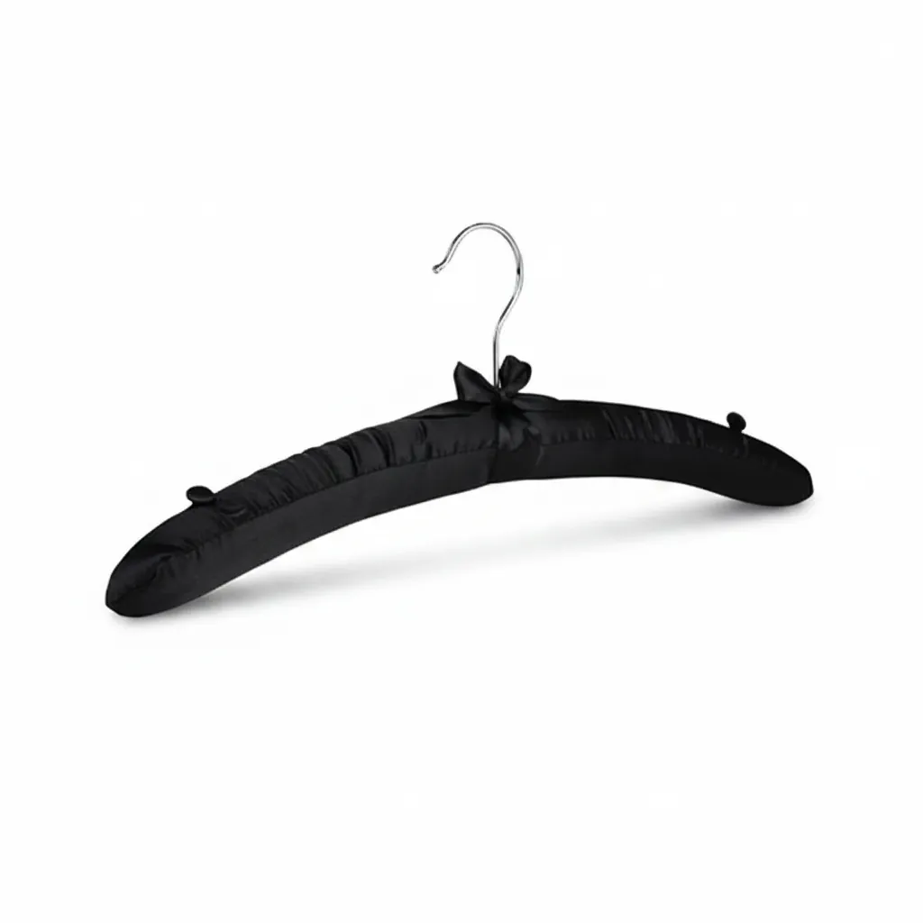 Satin Padded Hanger With Holder — HNG-1029 (image 2)