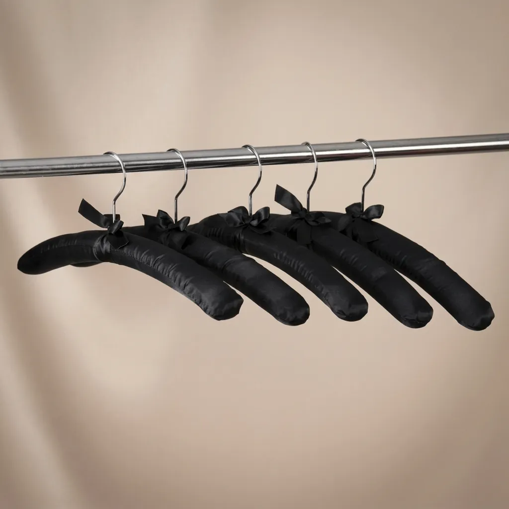 Satin Padded Hanger With Holder — HNG-1029 (image 4)
