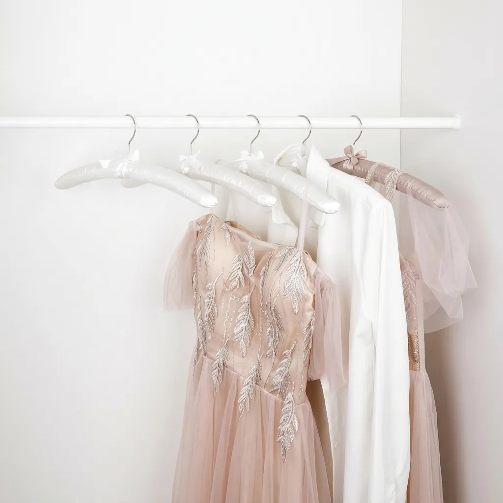 Satin Padded Hanger With Holder — HNG-1029 (image 11)