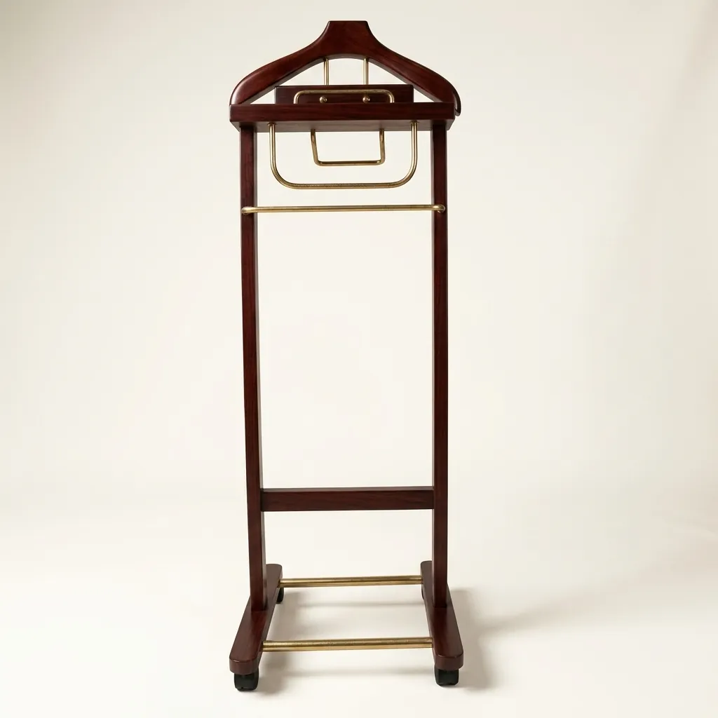 Floor Standing Wooden Clothes Rack — HNG-1030 (image 8)
