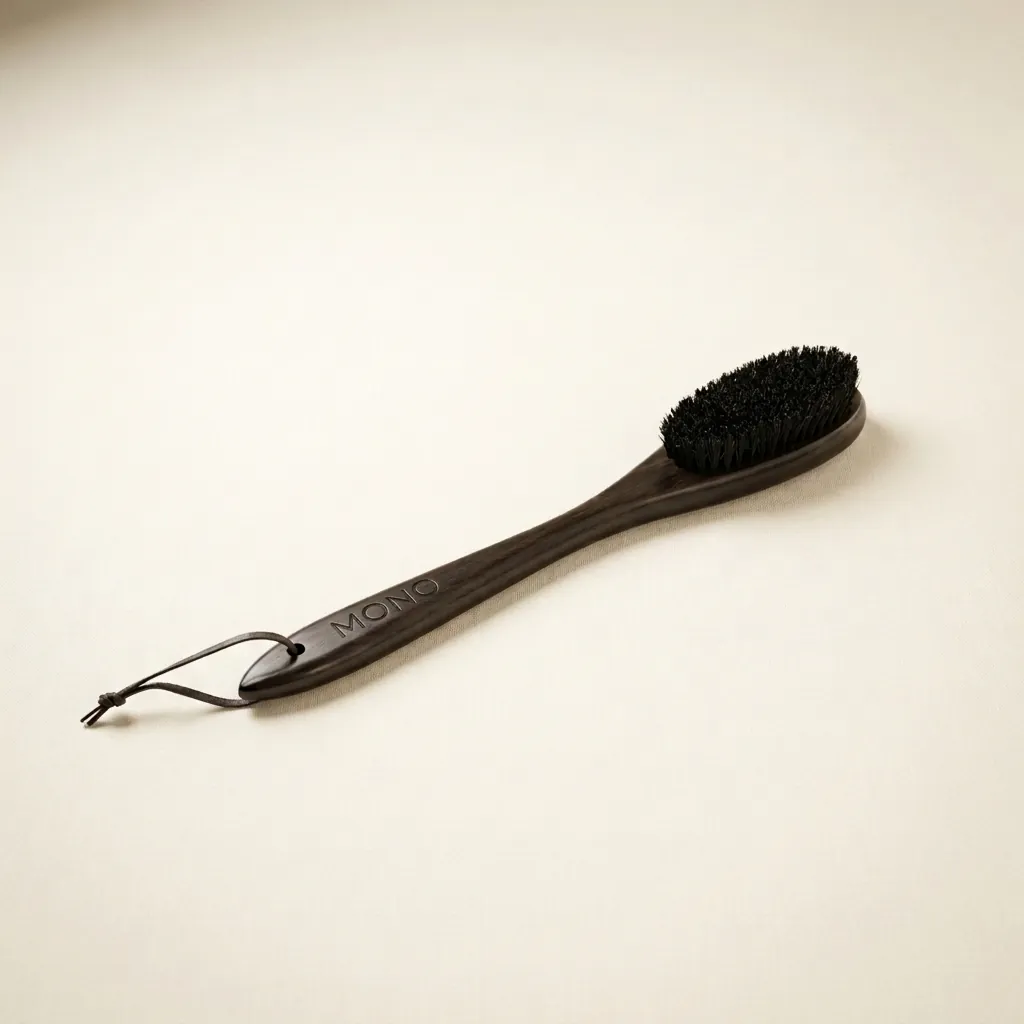 Hotel Round Wood Clothes Brush — HNG-1031 (image 1)