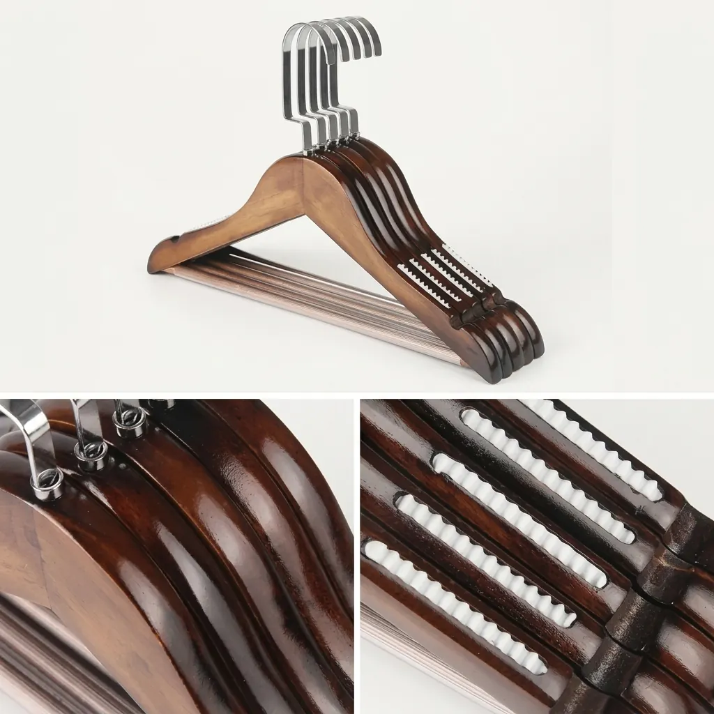 Wooden Clothes Hanger [1036] — HNG-1036 (image 5)