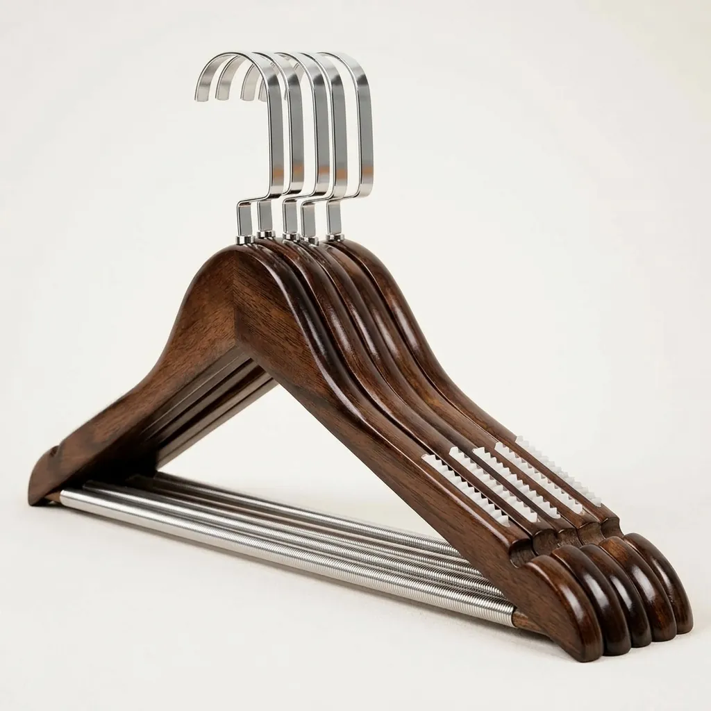 Wooden Clothes Hanger [1036] — HNG-1036 (image 6)