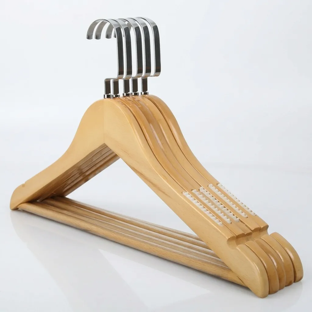 Wooden Clothes Hanger [1036] — HNG-1036 (image 7)