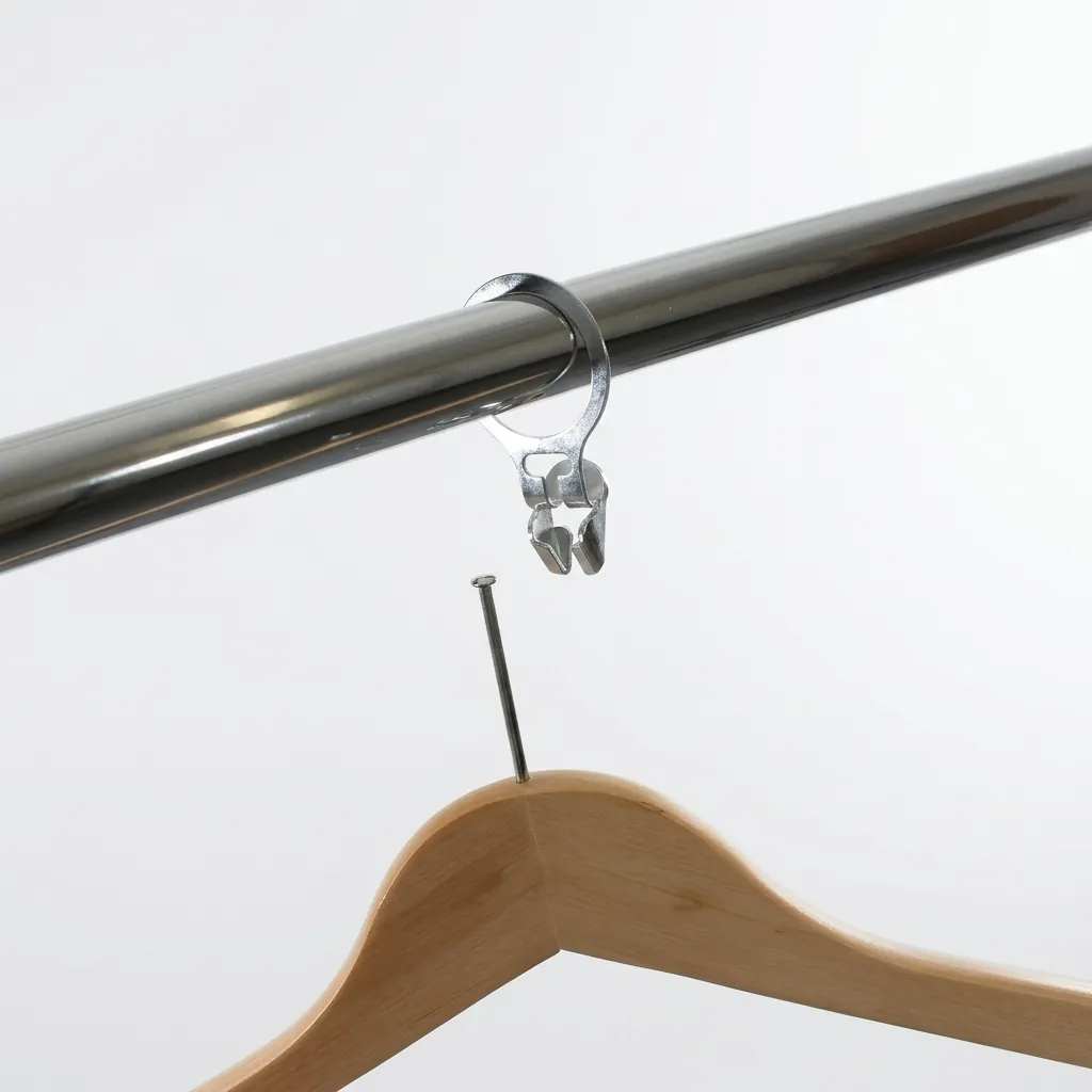 Anti-Theft Wooden Clothes Hanger With Non Slip Bar [1037] — HNG-1037 (image 3)