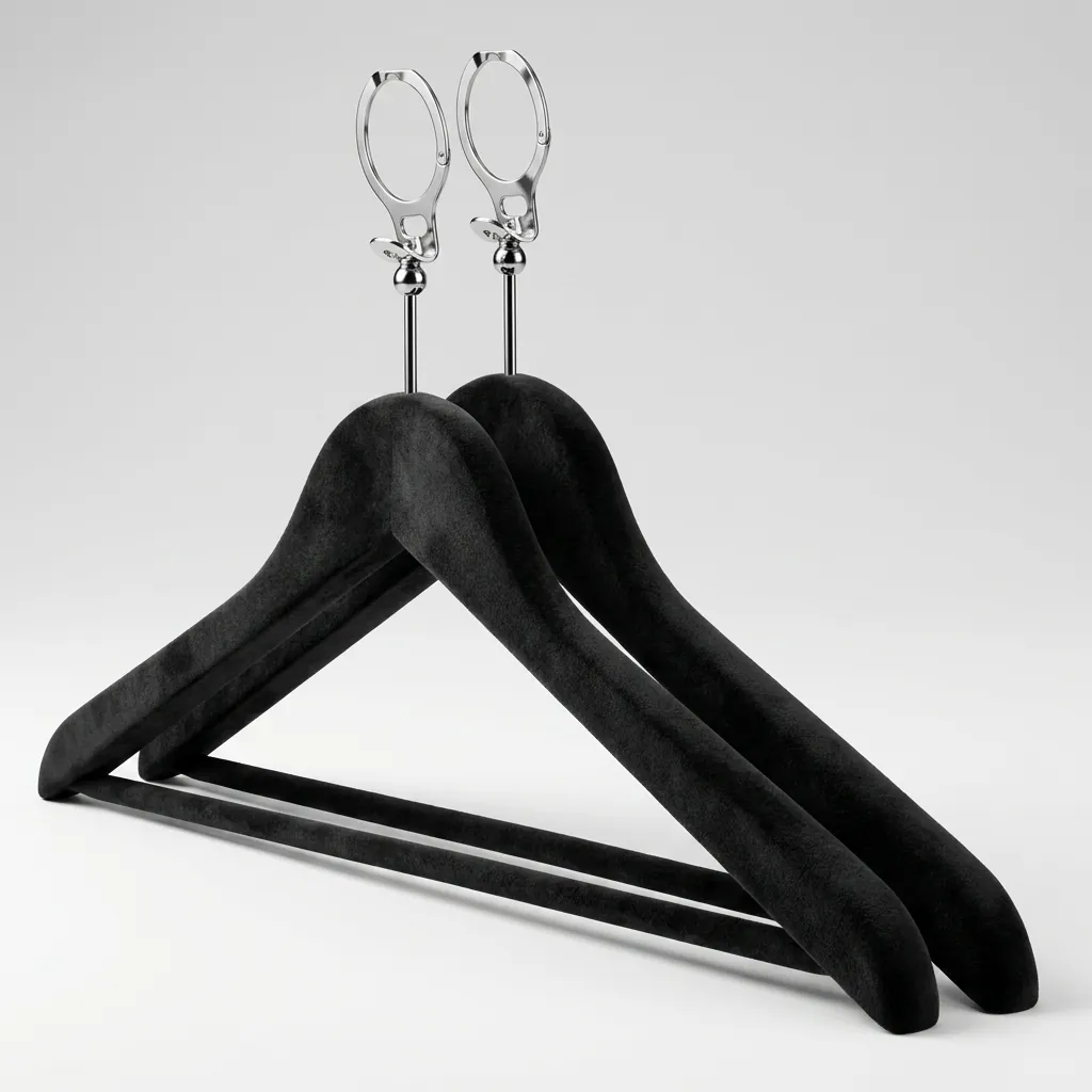 Anti-Theft Wooden Clothes Hanger With Non Slip Bar [1037] — HNG-1037 (image 7)