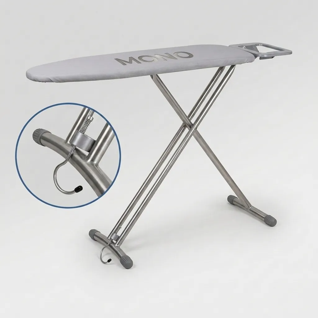 Ironing Board With Iron Rest & Hanging Hook - Board Size: L:90 x W:30 cm — IRB-1031