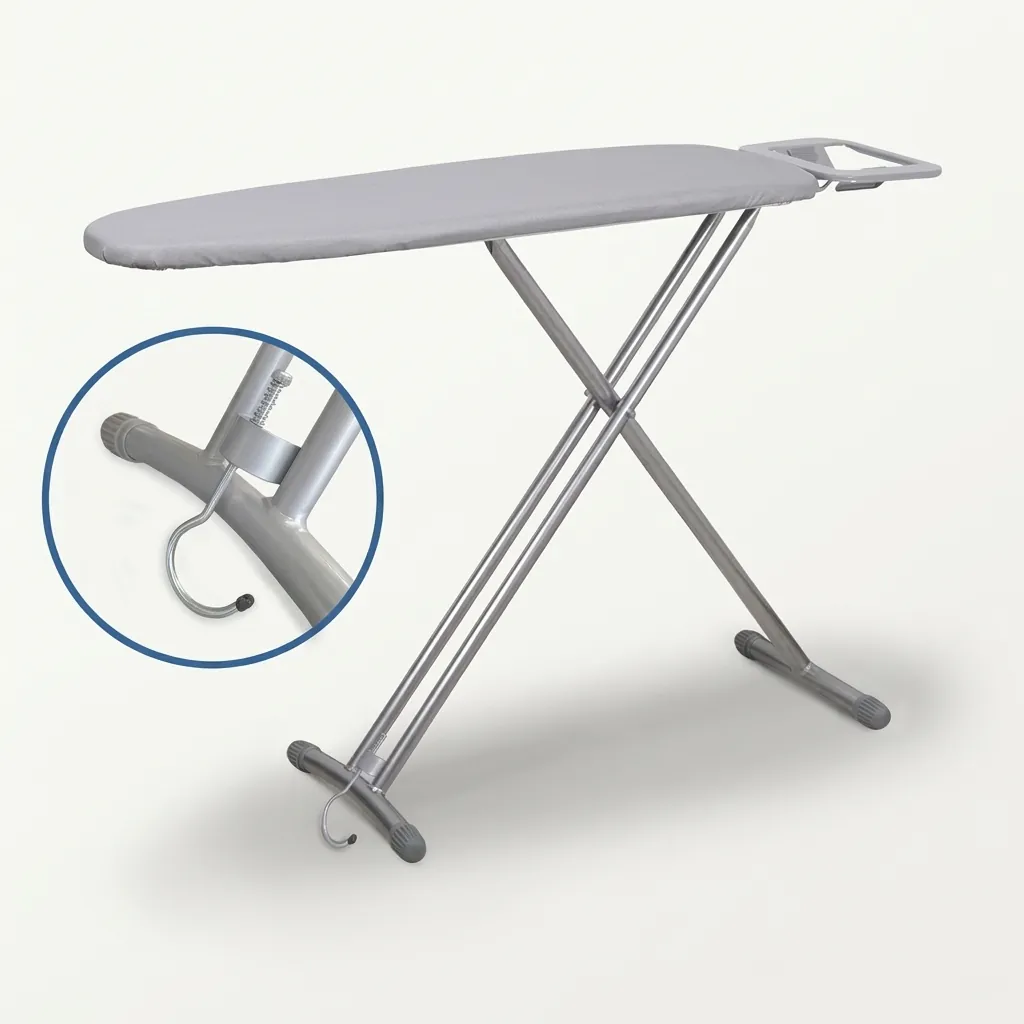Ironing Board With Iron Rest & Hanging Hook - Board Size: L:90 x W:30 cm — IRB-1031 (image 9)