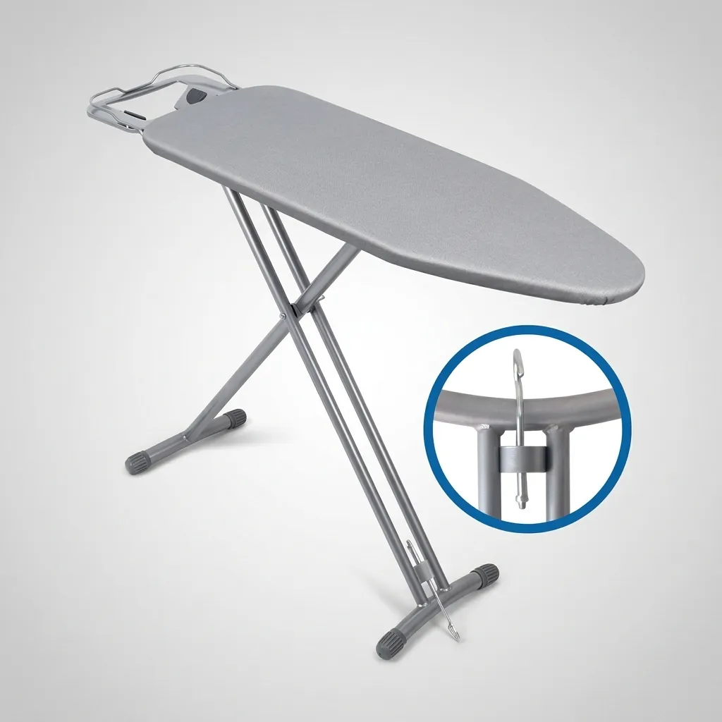 Ironing Board With Iron Rest & Hanging Hook - Board Size: L:90 x W:30 cm — IRB-1031 (image 10)