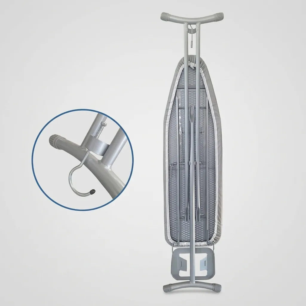 Ironing Board With Iron Rest & Hanging Hook - Board Size: L:90 x W:30 cm — IRB-1031 (image 13)
