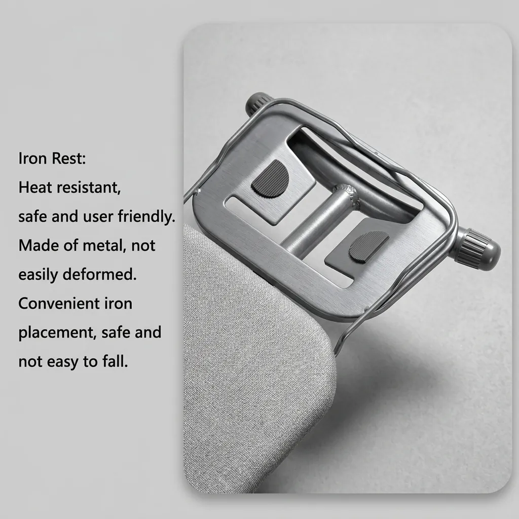 Steel-Frame Ironing Board with Iron Rest [1032] — IRB-1032 (image 8)