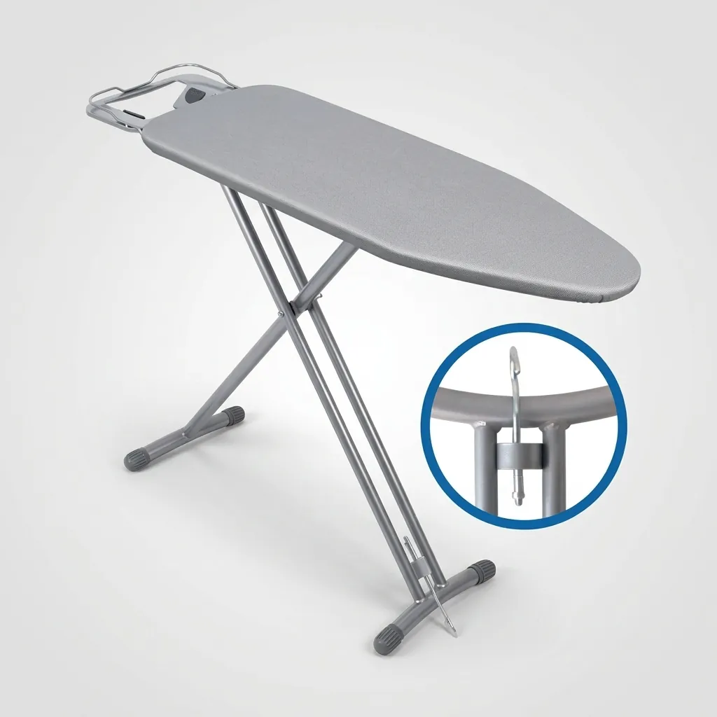 Steel-Frame Ironing Board with Iron Rest [1032] — IRB-1032 (image 10)