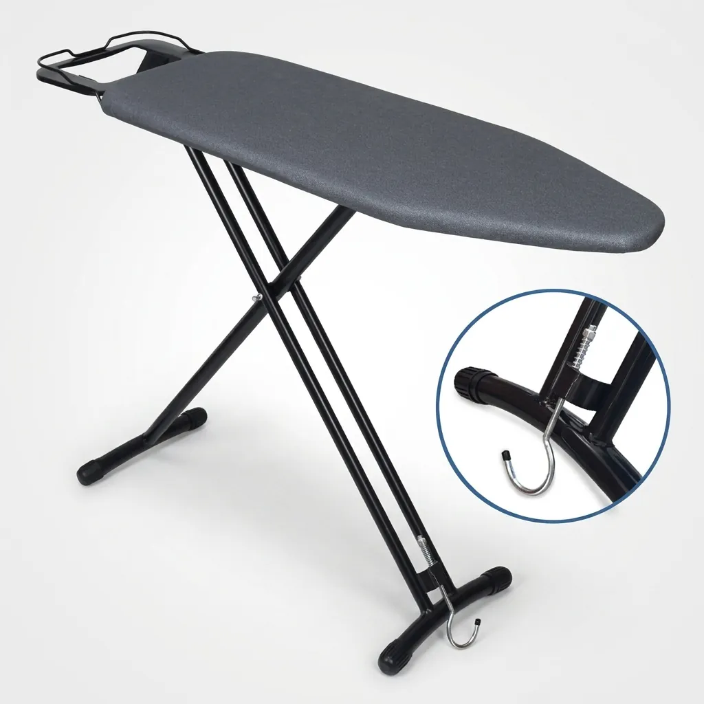 Steel-Frame Ironing Board with Iron Rest [1033] — IRB-1033 (image 2)