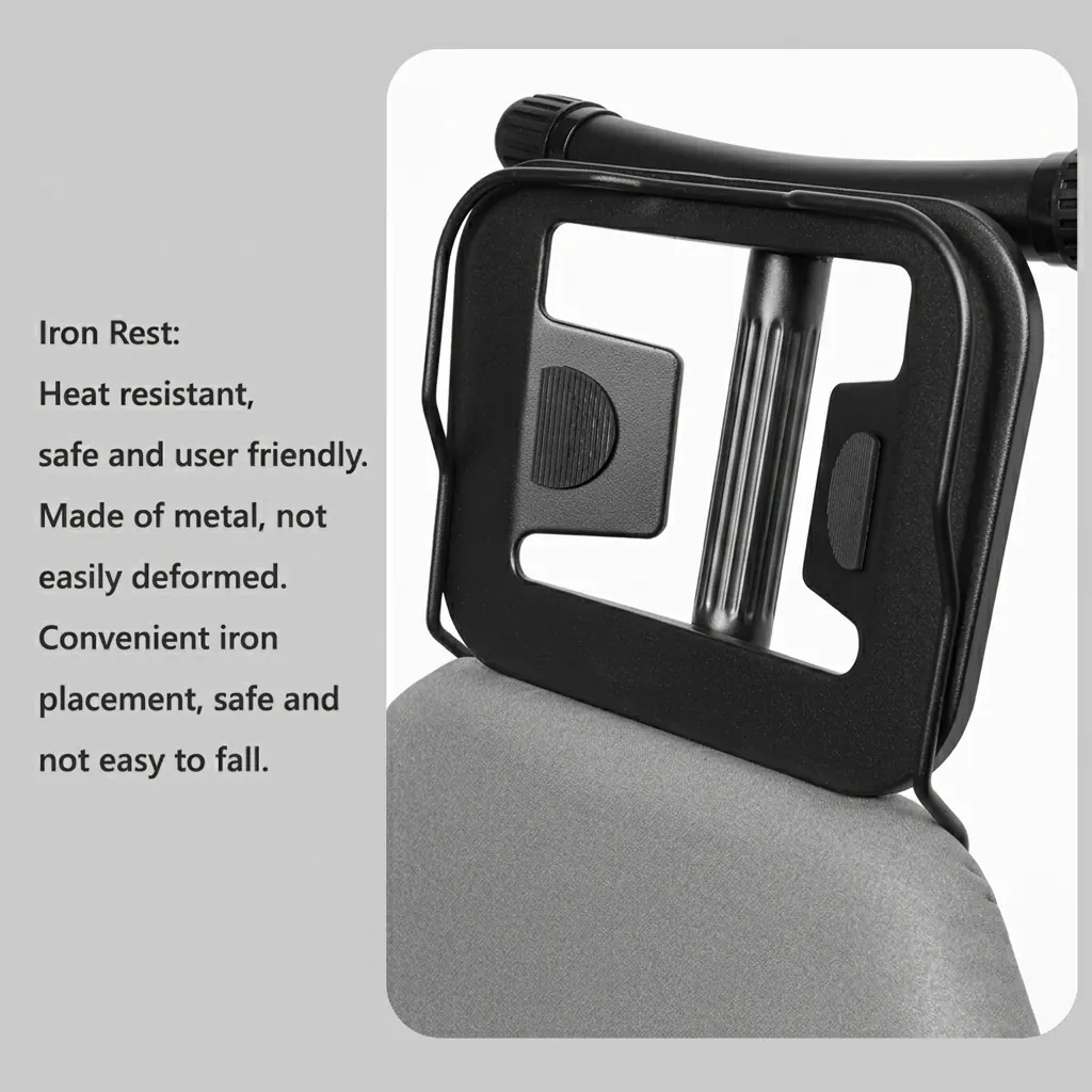 Steel-Frame Ironing Board with Iron Rest [1033] — IRB-1033 (image 9)