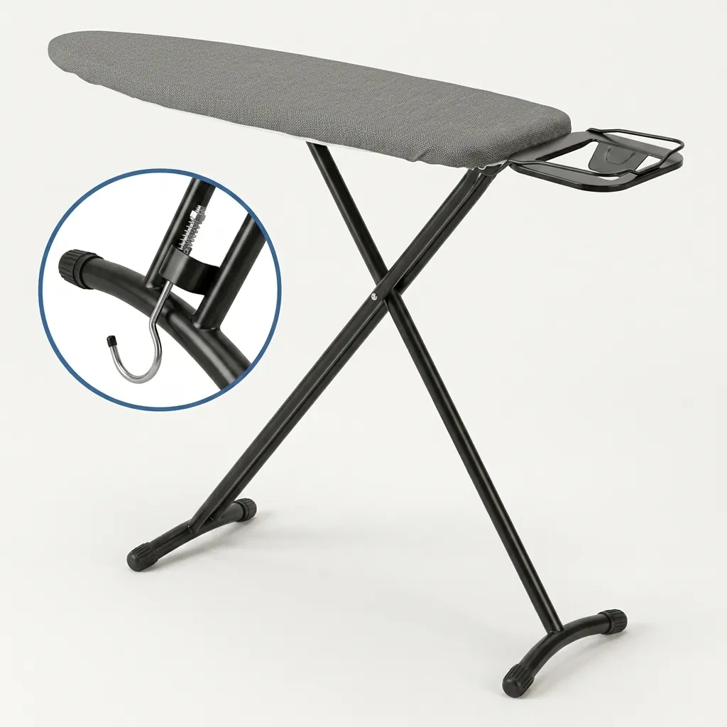 Steel-Frame Ironing Board with Iron Rest [1033] — IRB-1033 (image 11)